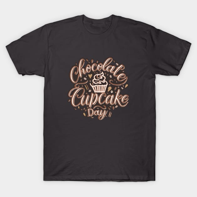 National Chocolate Cupcake Day – October T-Shirt by irfankokabi